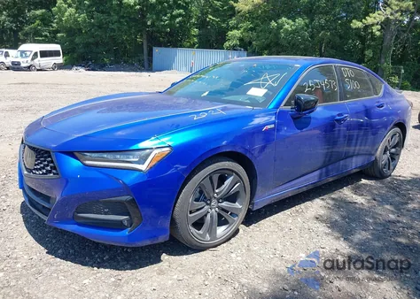 2021 Acura Tlx A-Spec Package из США, поврежденный, VIN 19UUB5F56MA012974